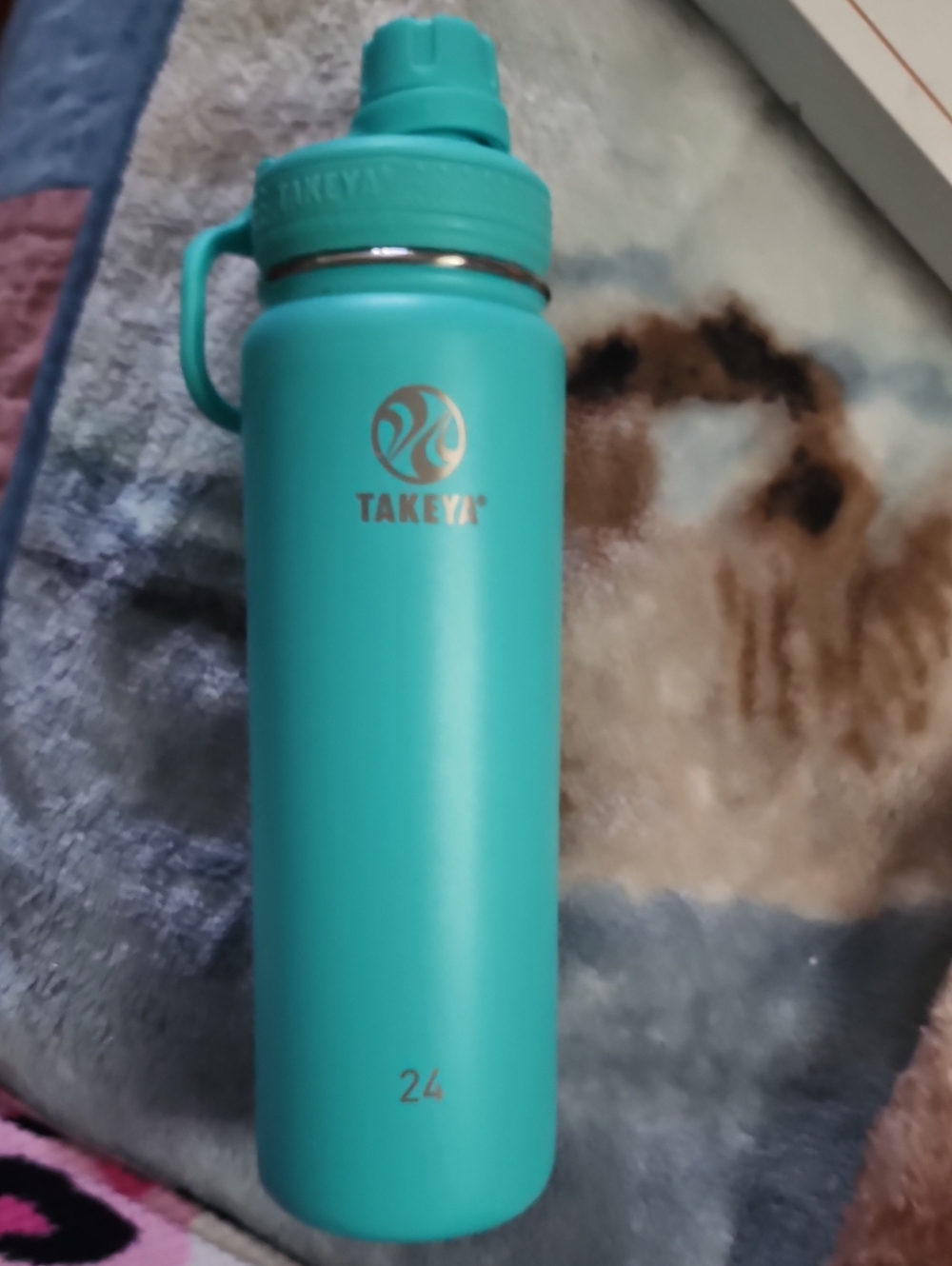 🍑Takeya 24oz Teal Insulated Water Bottle